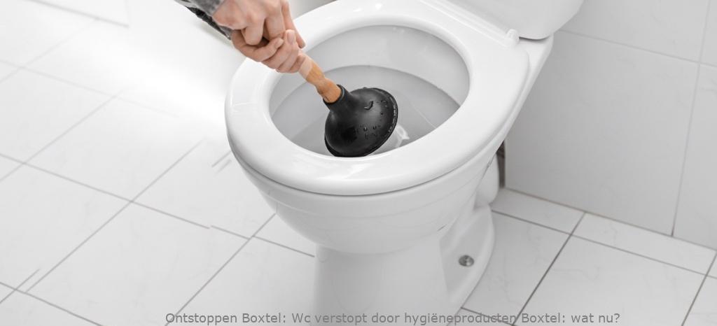 Wc verstopt door hygiëneproducten Boxtel: wat nu?